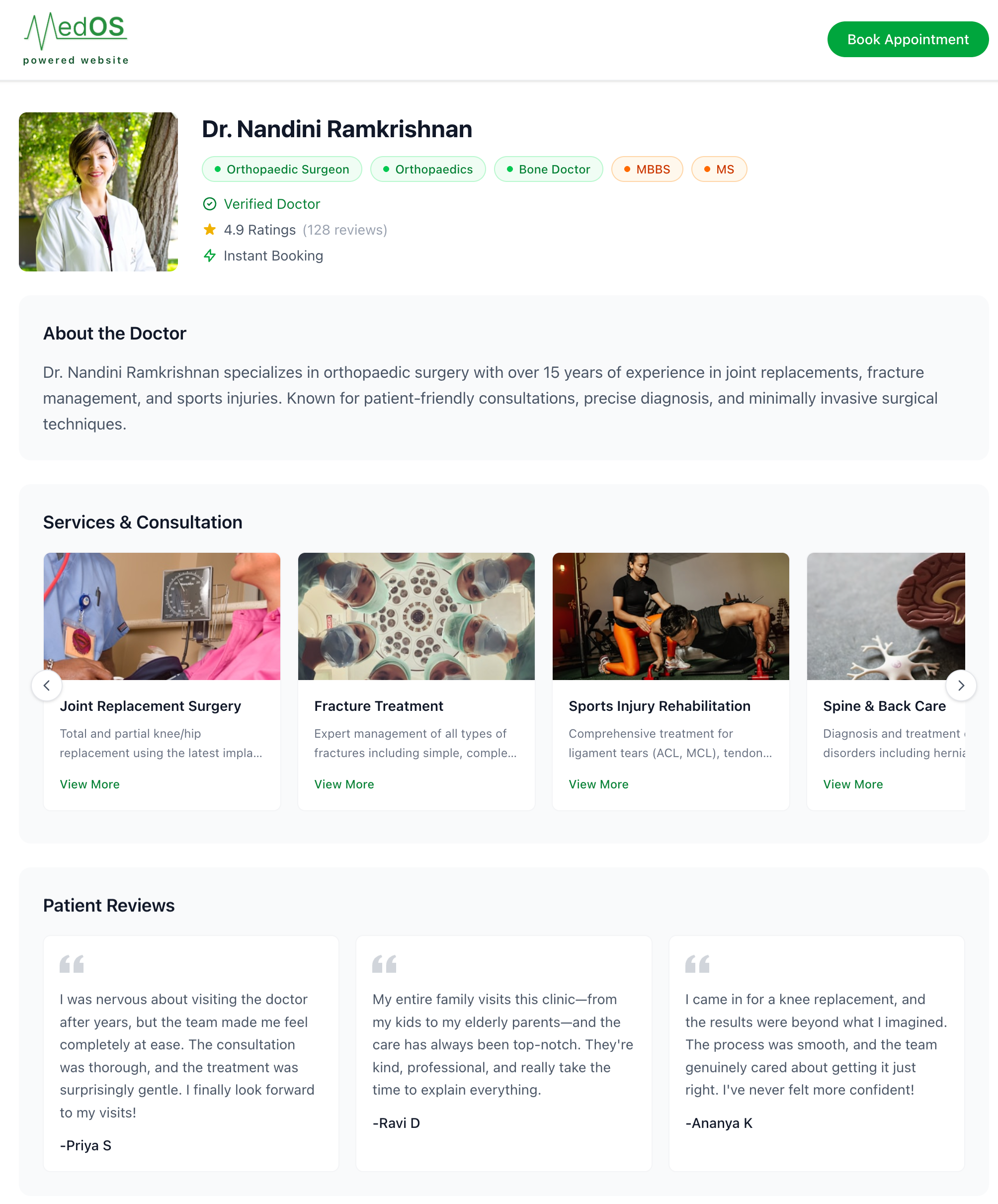 Online Booking — Mobile